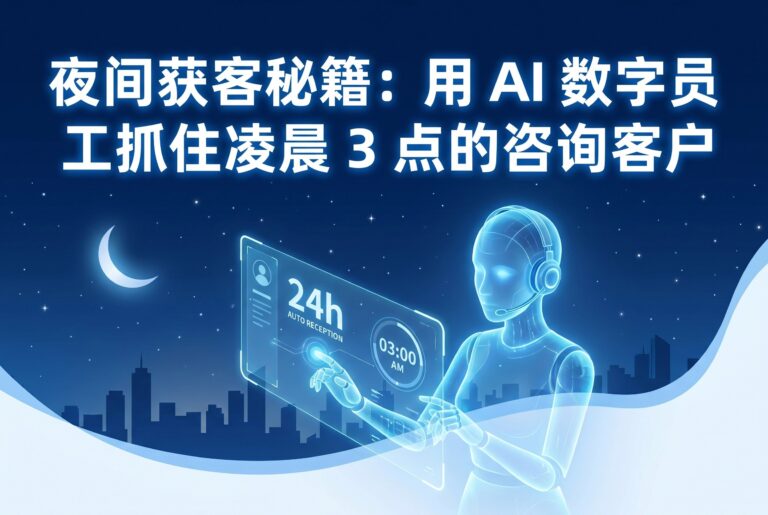 夜间获客秘籍:AI数字员工抓住凌晨3点咨询客户