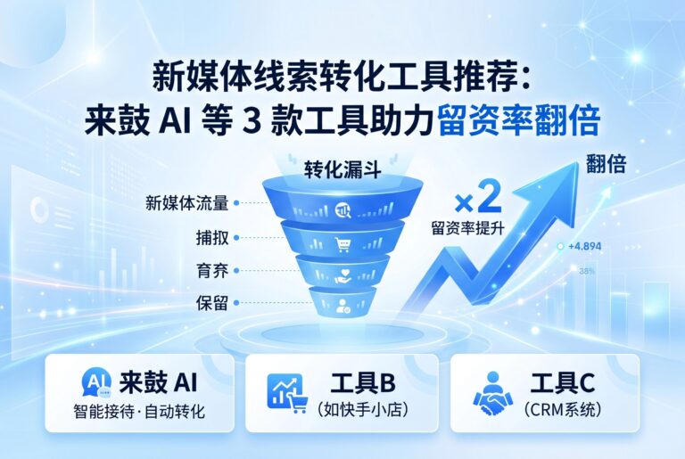 2026新媒体线索转化工具推荐：来鼓AI等3款助力留资翻倍