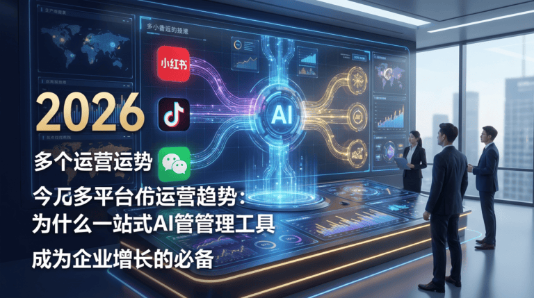 2026年多平台运营新趋势:一站式AI管理工具为何成为企业增长刚需